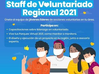 ¿Quieres ser parte del staff de voluntariado regional INJUV? Esta convocatoria es para ti