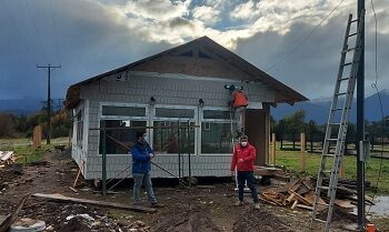 Alcalde y Subdere constataron 90% de avance en la sede del Club Deportiva “La Junta F.C.”