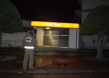 Carabineros de Coyhaique detuvo a tres personas por daños en sector de cajero automático del Banco Estado