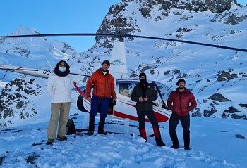 Con la entrega de terreno la Unidad de Glaciología del MOP inicia construcción de estación de monitoreo del glaciar Calluqueo