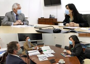 Intendenta Ossa sostuvo reuniones con ministro Paris y subsecretario Dougnac para tratar la realidad sanitaria regional