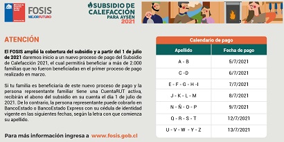 Inician pago de ampliación del Subsidio de Calefacción a más de 2.270 familias en la región