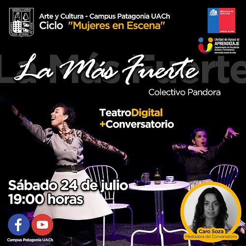 Mujeres en escena: Campus Patagonia UACh lanza su cartelera cultural de invierno