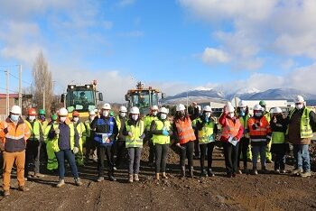Inspeccionan avance de obras del Plan Paso a Paso Chile se Recupera en Coyhaique