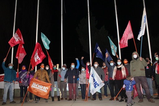 Con banderazo por Boric Apruebo Dignidad presenta candidatos a la Cámara de Diputados y Consejo Regional