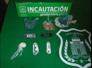 Más de un kilo 600 gramos de droga incautó gendarmería en las cárceles de la región