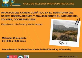 Este miércoles continúa el ciclo de talleres del proyecto de seguimiento del cambio climático en el río Baker