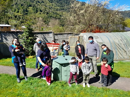 Municipio entregó compostera a jardín “Tía Nora” de Puyuhuapi