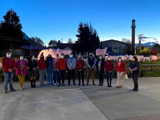 Coyhaique se ilumina de rosa para conmemorar el Día Mundial de la Lucha contra el Cáncer de Mama