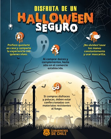 Enfatizan llamado a la prevención y recuerda celebrar halloween con responsabilidad