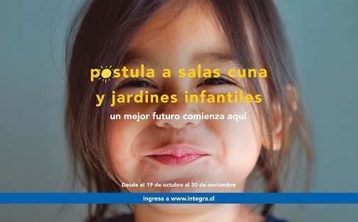 Fundación Integra invita a postular a sus jardines infantiles y salas cuna