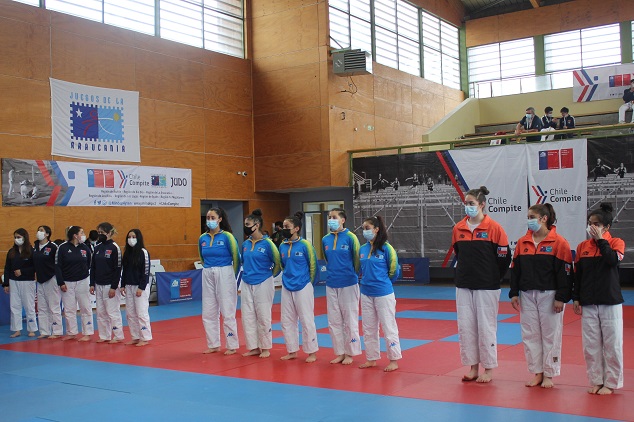 Aysén se queda con plata y bronce por equipos en competencia de judo en los Juegos Araucanía Chile 2021