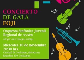 CONCIERTO DE GALA DE CIERRE EN COYHAIQUE OFRECERÁ ORQUESTA SINFÓNICA JUVENIL REGIONAL DE AYSÉN DE FOJI