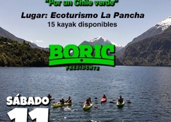 En Aysén se realizará actividad gratuita de kayak por Gabriel Boric