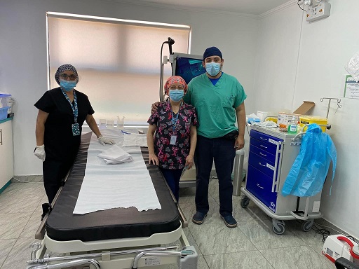 Con profesionales del Hospital de Puerto Aysén: en Clínica Municipal realizaron operativo de endoscopía
