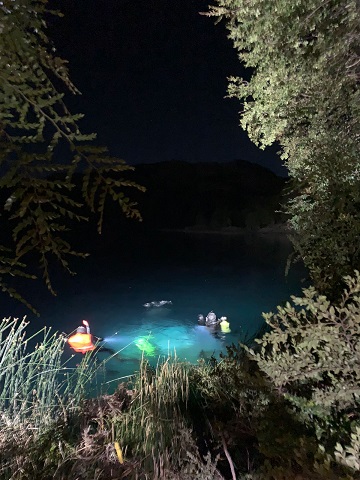 Carabineros del GOPE rescató cuerpo tras caída de vehículo al lago Alto