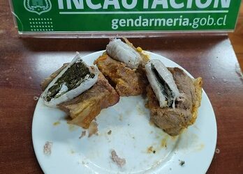 Incautan droga oculta en carne cocida