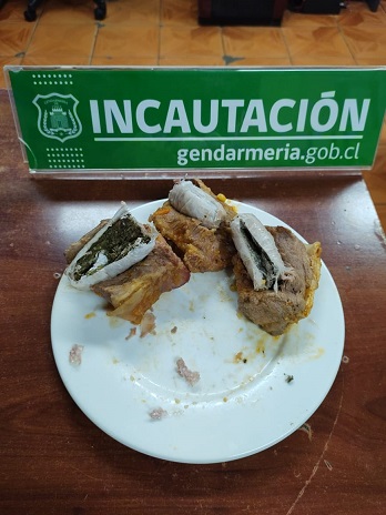 Incautan droga oculta en carne cocida
