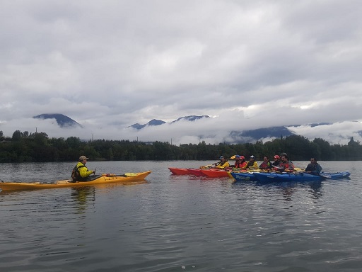 Treinta guías de la región realizaron curso internacional de kayak de mar