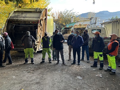 AUTORIDADES REGIONALES SE REUNIERON CON ALCALDE CARLOS GATICA PARA ANALIZAR ESCENARIO DE RECOLECCIÓN DE BASURA