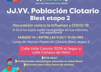 Jornada de vacunación se traslada a la Población Clotario Blest