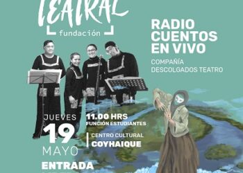 Compañía de teatro “Descolgados” presenta “Radio Cuentos en Vivo” en Coyhaique