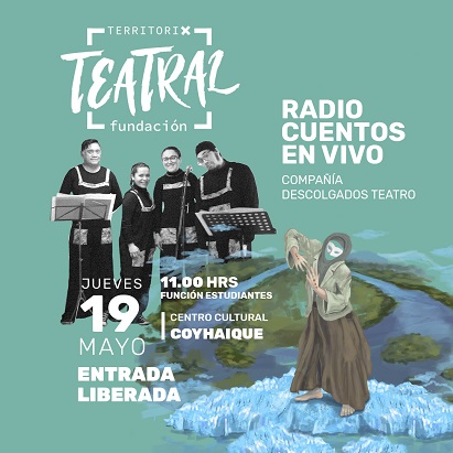 Compañía de teatro “Descolgados” presenta “Radio Cuentos en Vivo” en Coyhaique