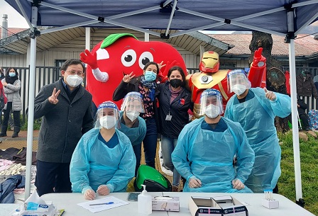 Ministerios de Salud y Educación llamaron a las familias a vacunarse contra la Influenza y el COVD 19