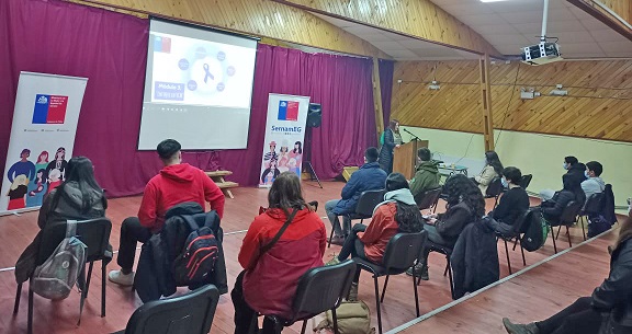 Circuito Intersectorial de Femicidio realiza taller de concientización de la violencia contra las mujeres en Puerto Cisnes