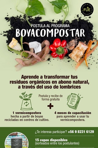 EL MUNICIPIO DE GUAITECAS ESTÁ APOYANDO UNA INICIATIVA DE COMPOSTAJE CON LOMBRICES QUE SE PRETENDE EJECUTAR EN LA COMUNA