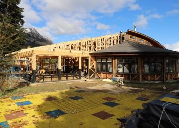 A toda máquina avanza la reposición de Jardín Infantil en Bahía Murta