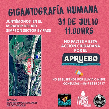 Movimientos Sociales de Coyhaique Convocan a Acciones por el Apruebo