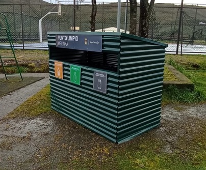 EN MELINKA SE HABILITARON DOS NUEVOS PUNTOS LIMPIOS PARA RECICLAR VIDRIOS, LATAS DE ALUMINIO Y PLÁSTICO