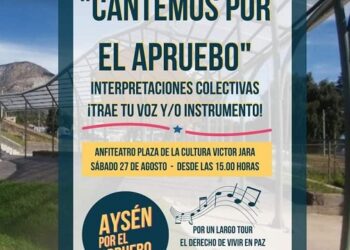 Este sábado “Cantemos por el Apruebo” en parque Víctor Jara