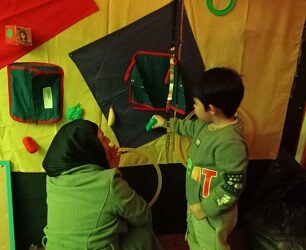 NIÑOS DE GUAITECAS DISFRUTARON DE UN ESPACIO LÚDICO Y RECREATIVO DENOMINADO RECORRIDO DE ESTIMULACIÓN