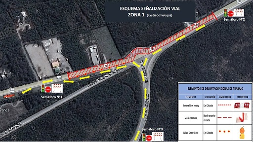 10% DE AVANCE TIENE CONSERVACIÓN DE ROTONDA UBICADA EN ACCESO NORTE A LA CIUDAD DE PUERTO AYSÉN
