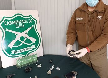 Procedimiento conjunto del OS-7 de Carabineros, Fiscalía y Gendarmería permitió detener a dos personas por microtráfico de drogas