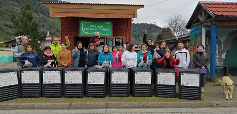 Proyecto Secotec permitió a Cámara de Turismo de Puyuhuapi realizar taller de Compostaje