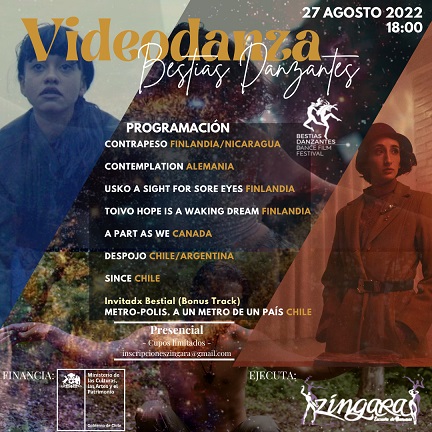 “CICLO DE VIDEODANZAS INTERNACIONAL EN ESCUELA DE DANZAS ZINGARA”