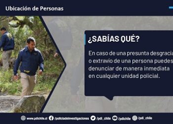 PDI realiza un llamado a denunciar casos de presunta desgracia de manera inmediata