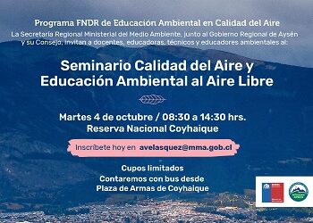 SEREMI del Medio Ambiente invita a docentes a inscribirse en jornada de educación ambiental al aire libre