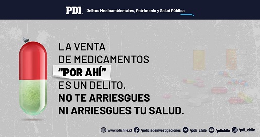 PDI advierte sobre venta irregular de medicamentos