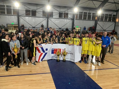 Liceo San Felipe Benicio campeón regional de básquetbol Juegos Deportivos Escolares