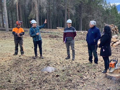 Gobernadora regional visita programa transferencia de fomento al empleo en Cochrane