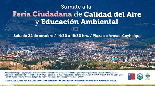 SEREMI del Medio Ambiente invita a participar de feria ciudadana ambiental en Coyhaique