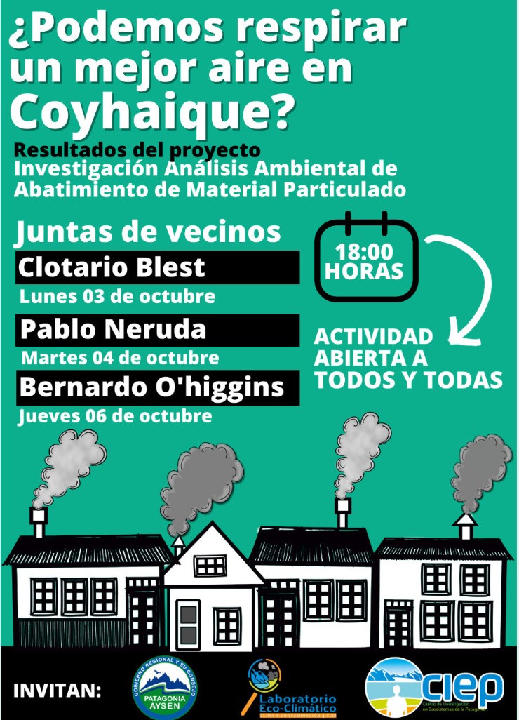 En Sedes Vecinales se darán a conocer resultados de proyecto para descontaminar Coyhaique