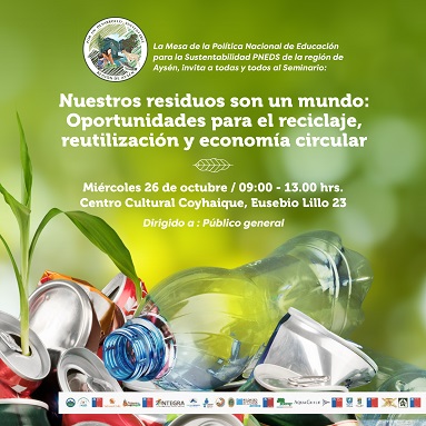 Invitan a la comunidad participar en Seminario de Residuos y Economía Circular
