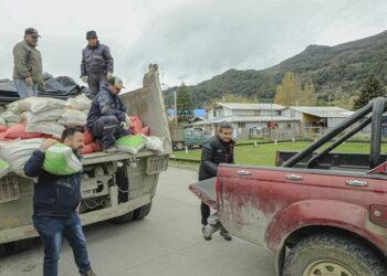 Seremi de Agricultura entrega alimentos e insumos agropecuarios en Bahía Murta, comuna de Río Ibáñez