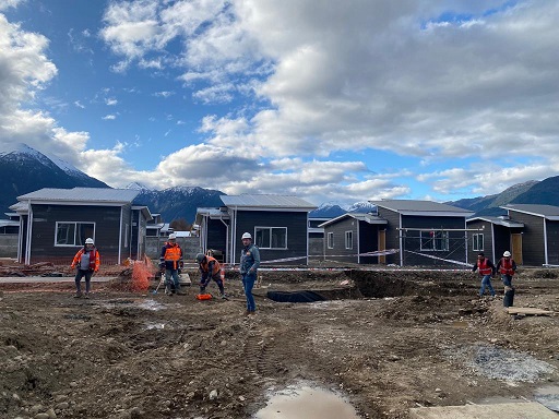 Un 84% de avance presenta construcción de 108 Viviendas para familias del comité Calafate Patagón de Puerto Aysén