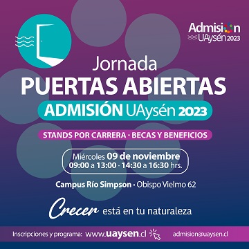 UAysén invita a jóvenes, egresados y comunidades educativas a su segunda Jornada Puertas Abiertas